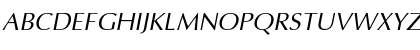 Optimum Italic Font