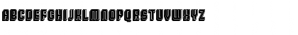 Broadway Flat 3D Filled Regular Font
