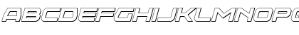 Neutron Dance 3D Italic Regular Font