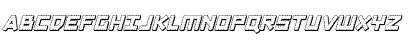 Obsidian Blade 3D Italic Italic Font