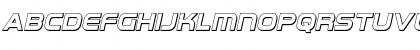 Omega Flight 3D Italic Regular Font Omega Flight 3D Italic Regular Font