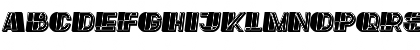 Reverse Filled Italic Font