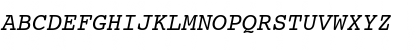 Courier10 WGL4 BT Italic Font Courier10 WGL4 BT Italic Font