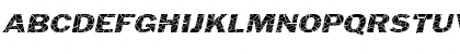 Philadelphia Cracked-Extended Italic Font