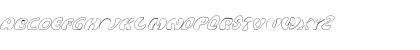 Psychodelic70sTiltedExtraHollow Regular Font