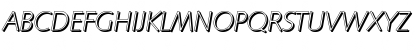 RogerBeckerShadow-Xlight Italic Font