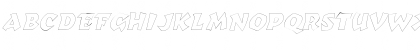 RomulusOutline Italic Font