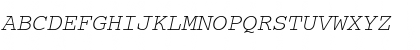 CourierWINCTT Italic Font