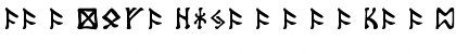 Tolkien Dwarf Runes Regular Font