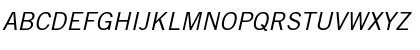 TradeGothic RomanItalic Font