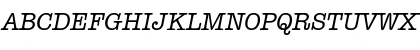 Typewriter Italic Font