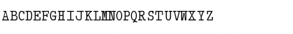 TypewriterCondensed Regular Font TypewriterCondensed Regular Font