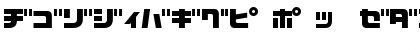 D3 Cozmism Katakana Regular Font
