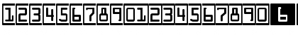 DecoNumbers LH OCRA Regular Font