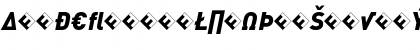 DIN-BlackItalicExp Regular Font