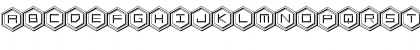 HEX:gon 3D Regular Font