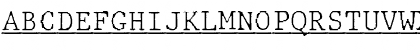 JMH Typewriter mono Fine Under Regular Font