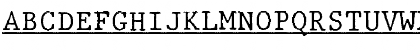 JMH Typewriter mono Under Regular Font