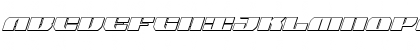 Joy Shark Outline Italic Outline Italic Font