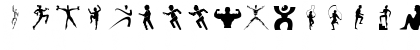 FitnessSilhouettes Regular Font FitnessSilhouettes Regular Font