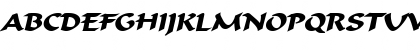 Flat Brush Wide BoldItalic Font