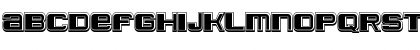 Leprosy 3D Filled Regular Font