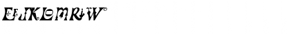 FrillyExtras Italic Font FrillyExtras Italic Font