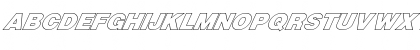 FZ BASIC 13 HOLLOW ITALIC Normal Font