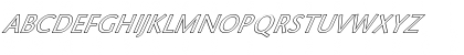 FZ BASIC 25 HOLLOW ITALIC Normal Font