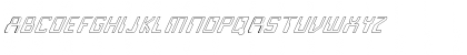 FZ DIGITAL 5 HOLLOW ITALIC Normal Font