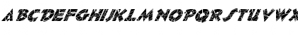 FZ JAZZY 32 CRACKED ITALIC Normal Font