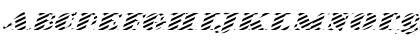 FZ JAZZY 38 STRIPED ITALIC Normal Font