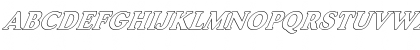 FZ ROMAN 30 HOLLOW ITALIC Normal Font FZ ROMAN 30 HOLLOW ITALIC Normal Font