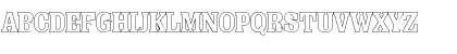 FZ ROMAN 36 HOLLOW Normal Font FZ ROMAN 36 HOLLOW Normal Font