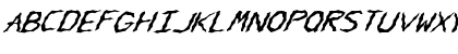 FZ WACKY 62 ITALIC Normal Font FZ WACKY 62 ITALIC Normal Font