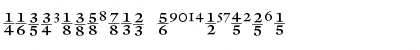 GalliardFracCC Regular Font GalliardFracCC Regular Font
