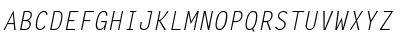 GE Monograph Fixed Width Italic Font