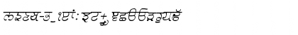 GurmukhiLys 030 Italic Font GurmukhiLys 030 Italic Font