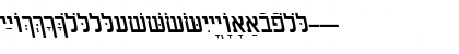 HebrewAaronSSK Italic Font