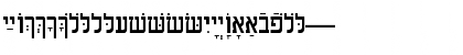 HebrewAaronSSK Regular Font HebrewAaronSSK Regular Font