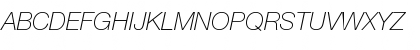 Helvetica Neue LT Com 36 Thin Italic Font