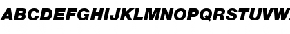 Helvetica Neue LT Com 96 Black Italic Font