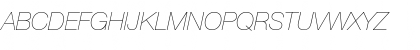Helvetica Neue UltraLight Italic Font