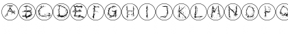 InkAlphabetRRings Regular Font
