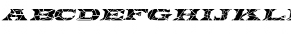 Latin-Cracked Italic Font Latin-Cracked Italic Font