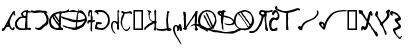 Leonardo's mirrorwriting Bold Font Leonardo's mirrorwriting Bold Font