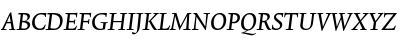 Lexicon No2 Italic A Tab Font