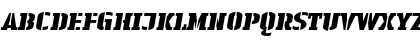 LTAuthenticStencil Black Black Italic Font