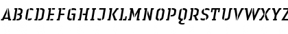 LTAuthenticStencil Italic Font
