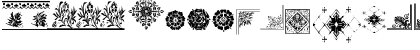 LM Floral Borders Regular Font